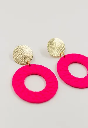 Flamingo Glow Earring