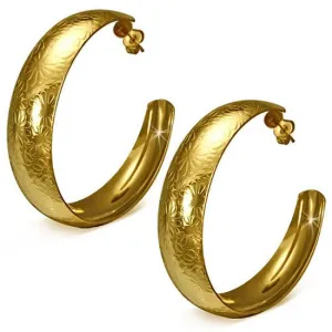 Floral Face Hoops