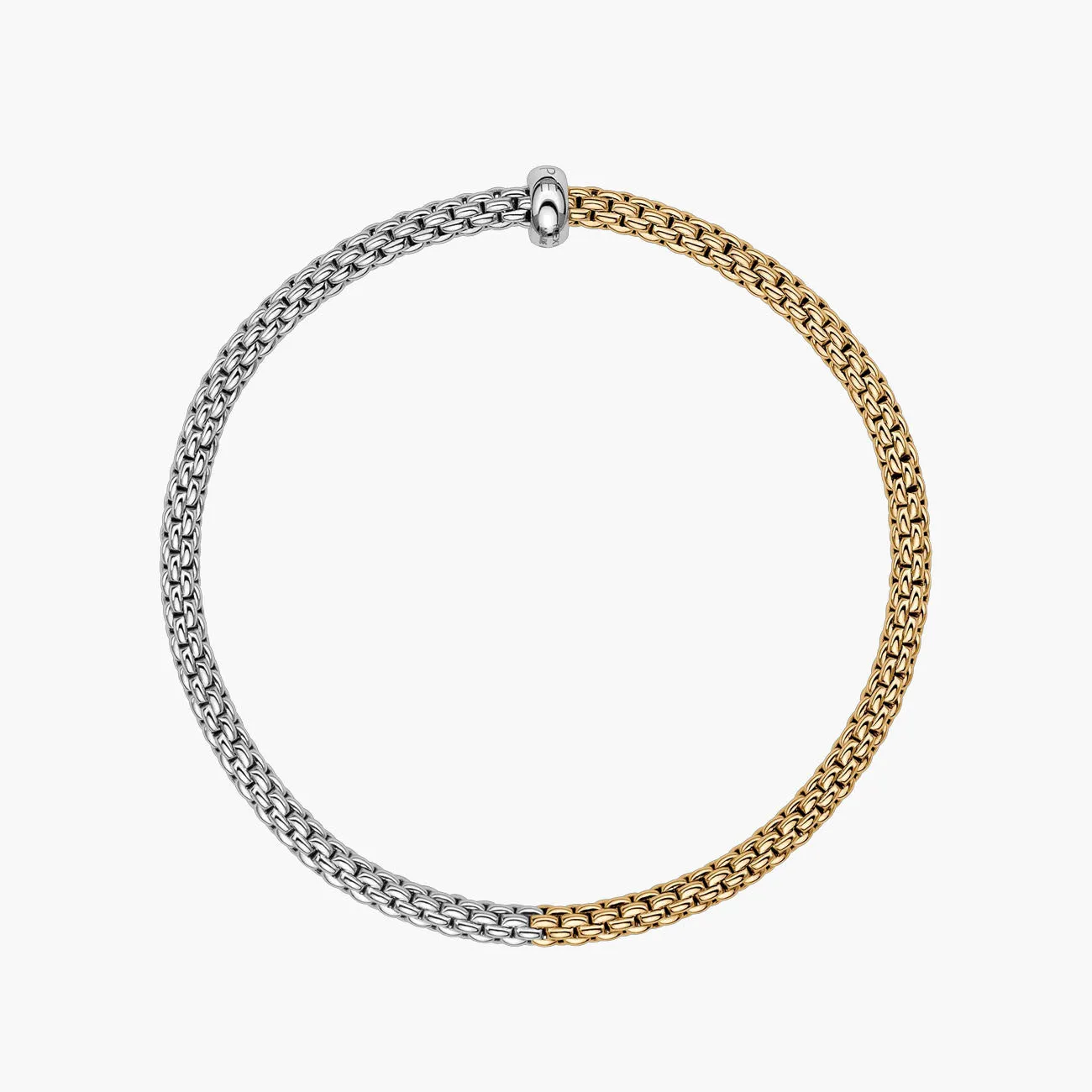 Fope Prima 18k Yellow and White Gold Flex'it Bracelet - Medium