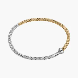 Fope Prima 18k Yellow and White Gold Flex'it Bracelet - Medium