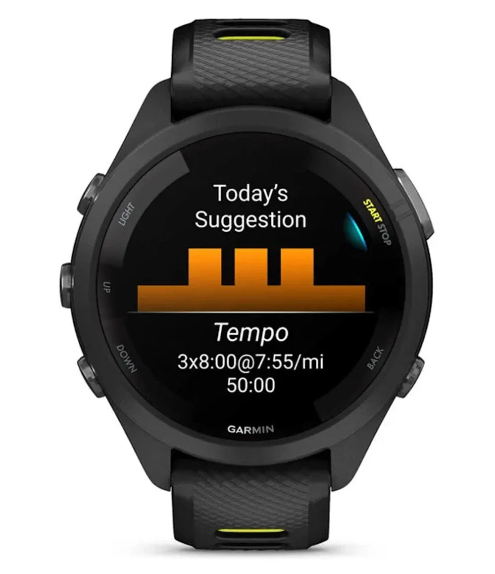 Forerunner 265S Black/Amp Yellow