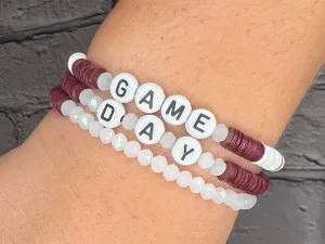 Garnet Game Day Youth Bracelet Set