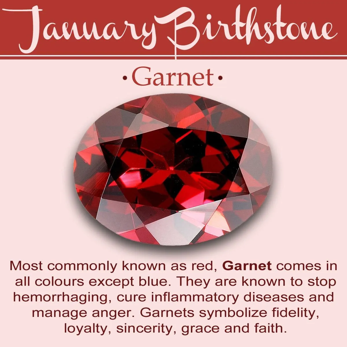 Garnet Trinity Knot Earrings