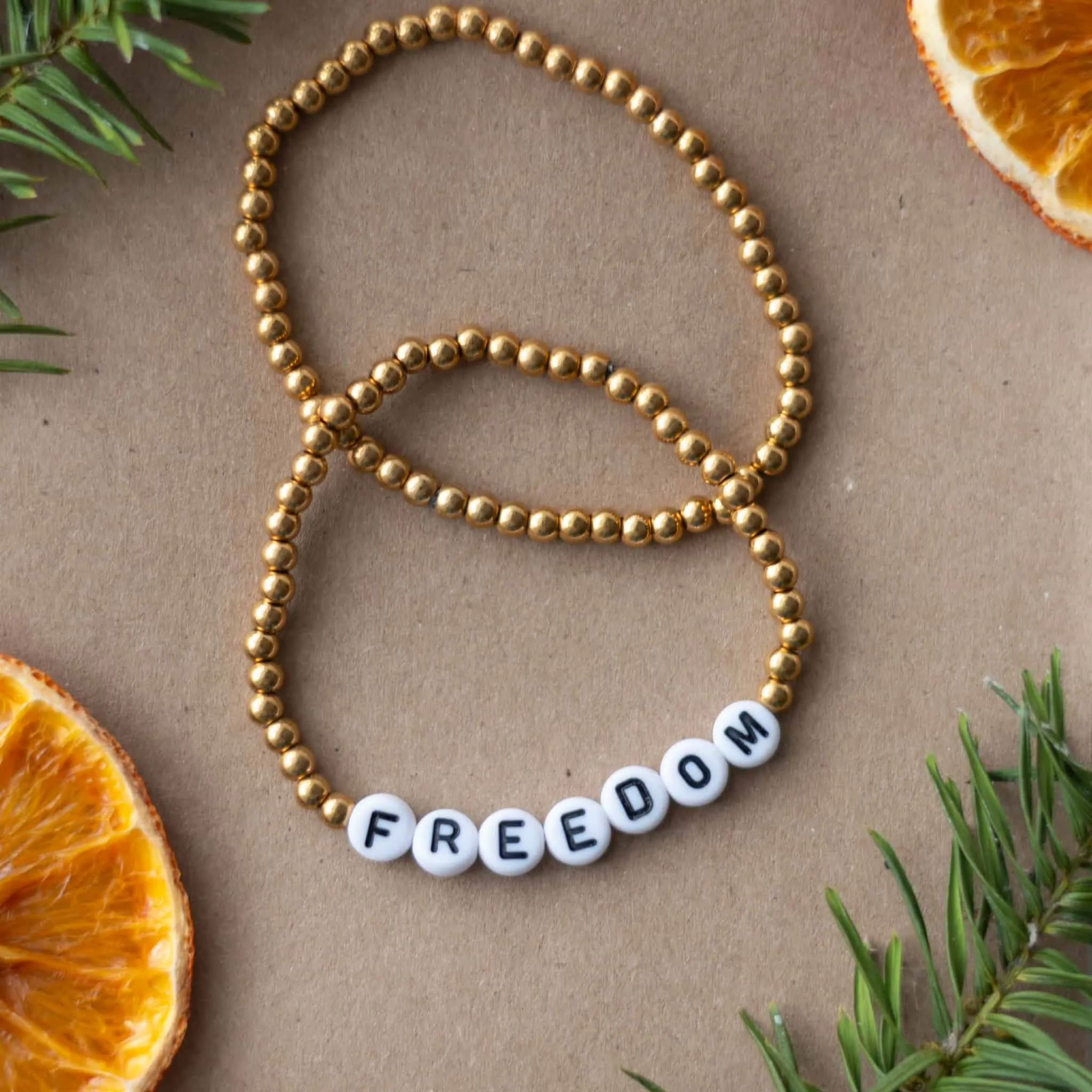 Gold Beaded Bracelet