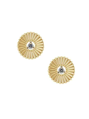 Gold Bloom Diamond Studs