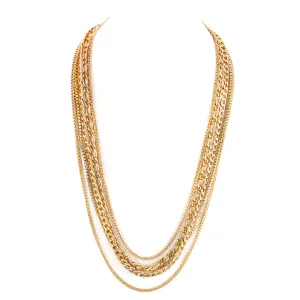 GOLD LAWRENCE CHAIN NECKLACE  #FW1404295 (ELEVATOR DOOR)