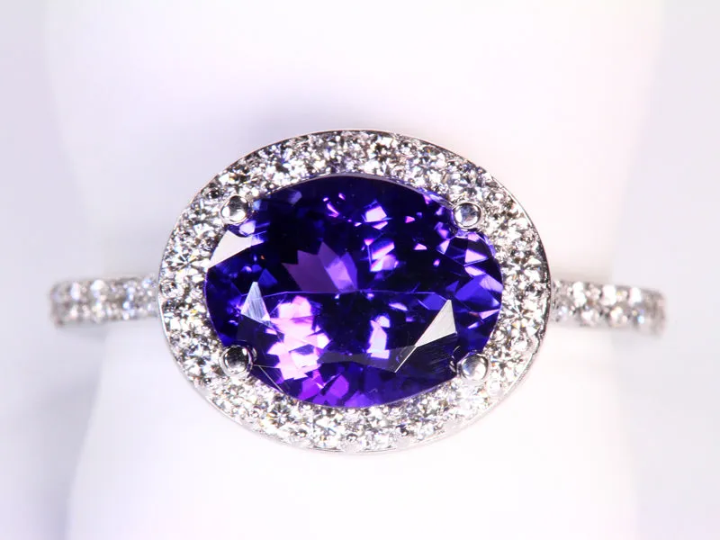 Goldilocks Tanzanite and Diamond Ring