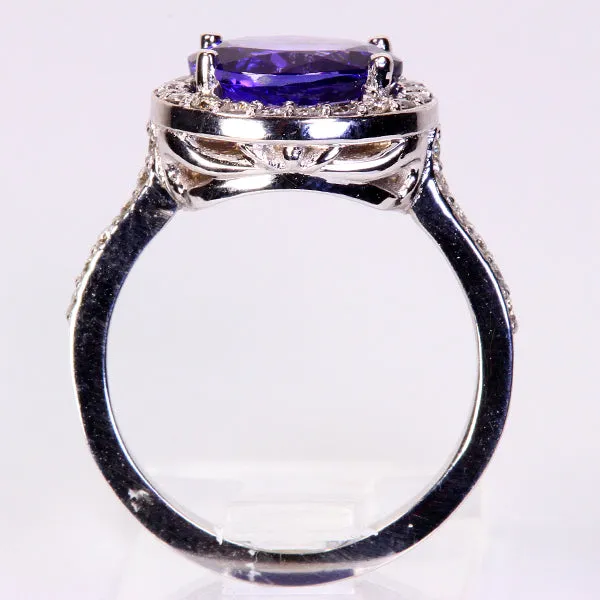 Goldilocks Tanzanite and Diamond Ring