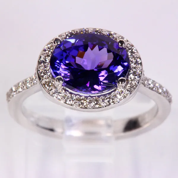 Goldilocks Tanzanite and Diamond Ring