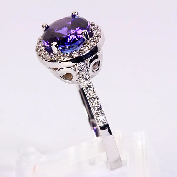 Goldilocks Tanzanite and Diamond Ring
