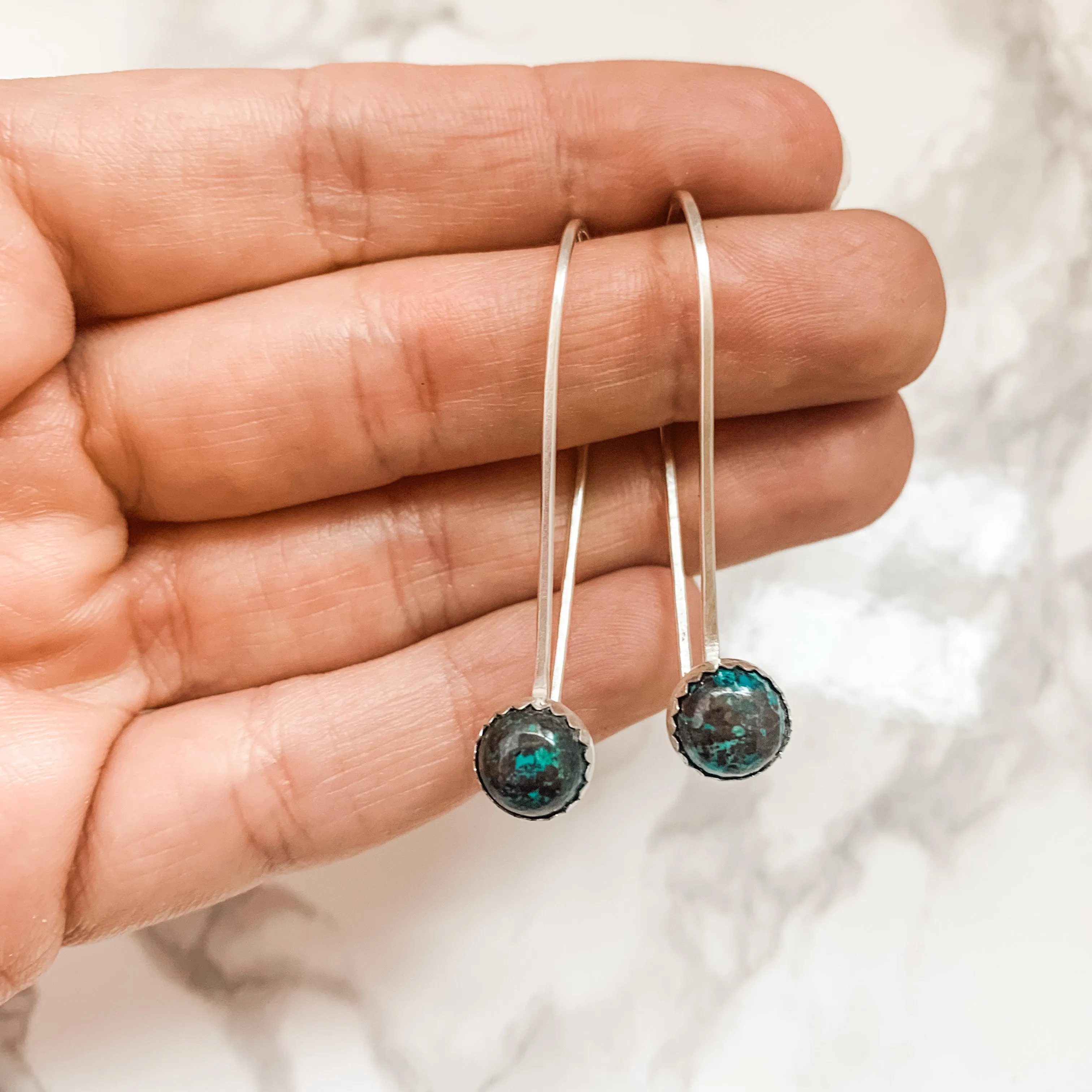 Great American Dynasty Drop Turquoise Earrings