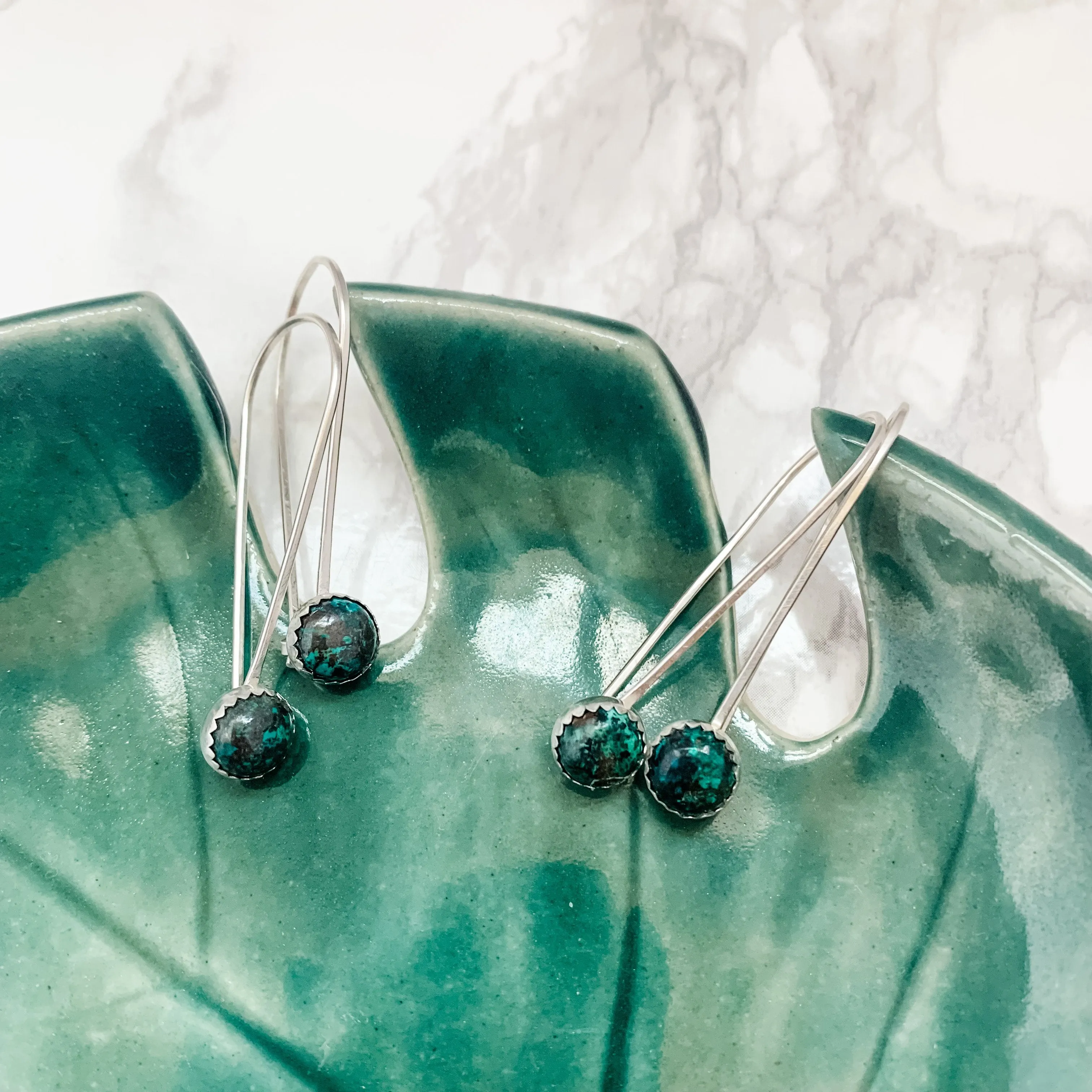 Great American Dynasty Drop Turquoise Earrings
