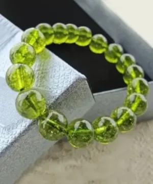 Green Peridot Gemstone Bracelet