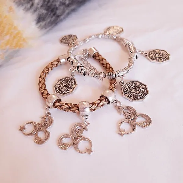 Half Moon Bracelets Set