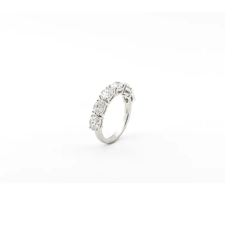 Half Oval Eternity Band