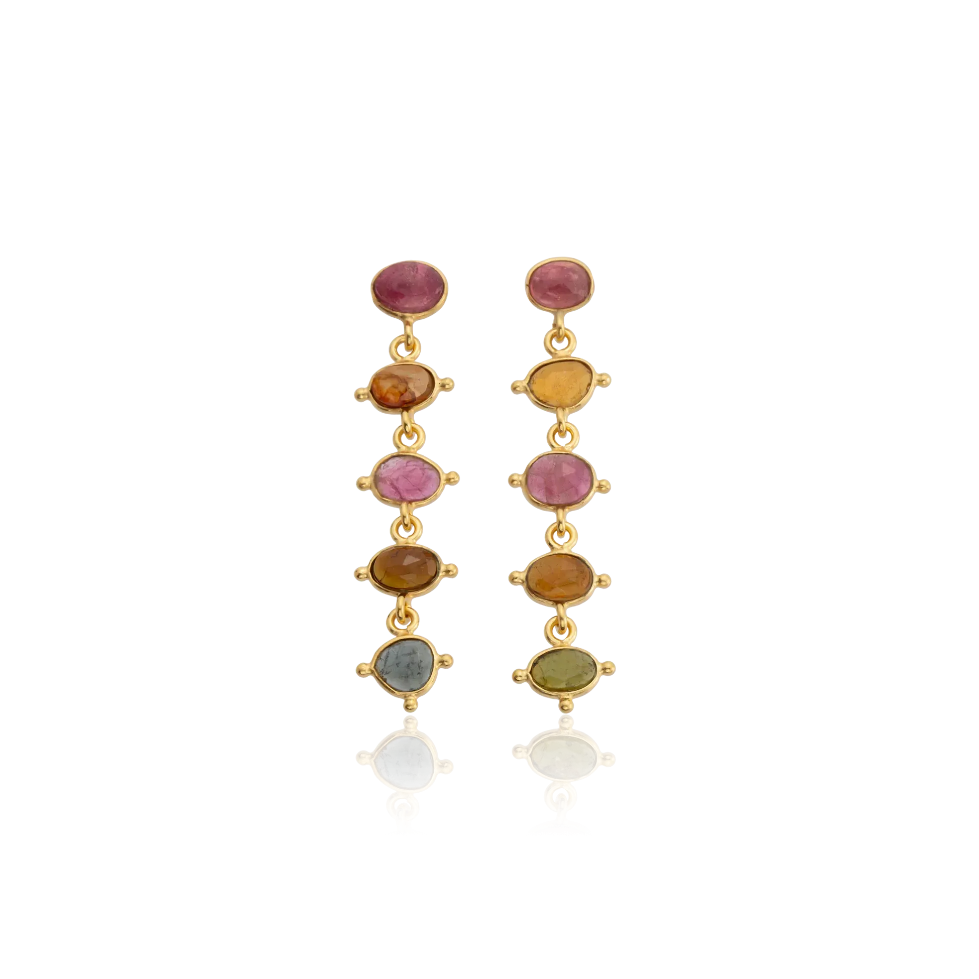 Handmade Tourmaline Earrings – Unique Beauty in Every Pair