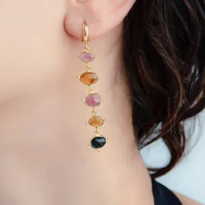 Handmade Tourmaline Earrings – Unique Beauty in Every Pair