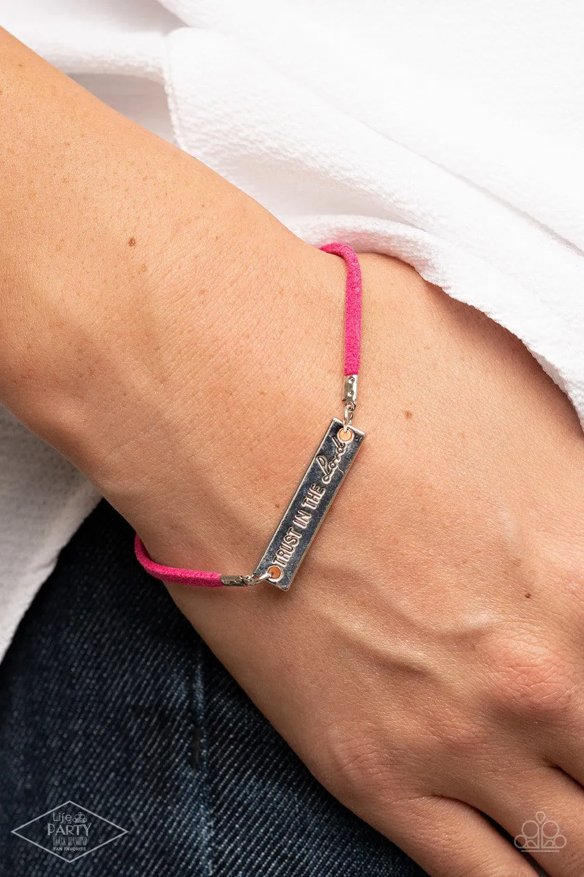 Have Faith Pink Paparazzi Bracelet