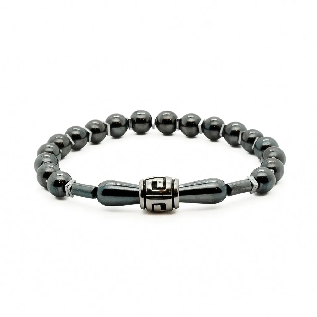 Healing Hematite Men Beaded Bracelet