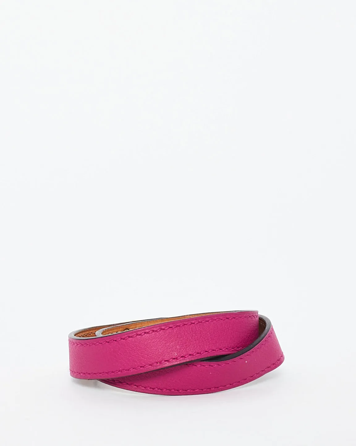 Hermès Fuchsia Swift Kelly Double Tour Bracelet - S