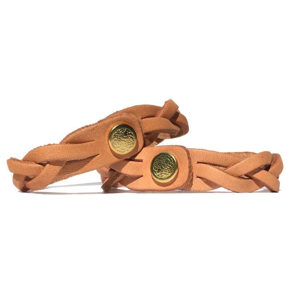 His Angel & Her Soldier Leather Bracelets (Pair)
