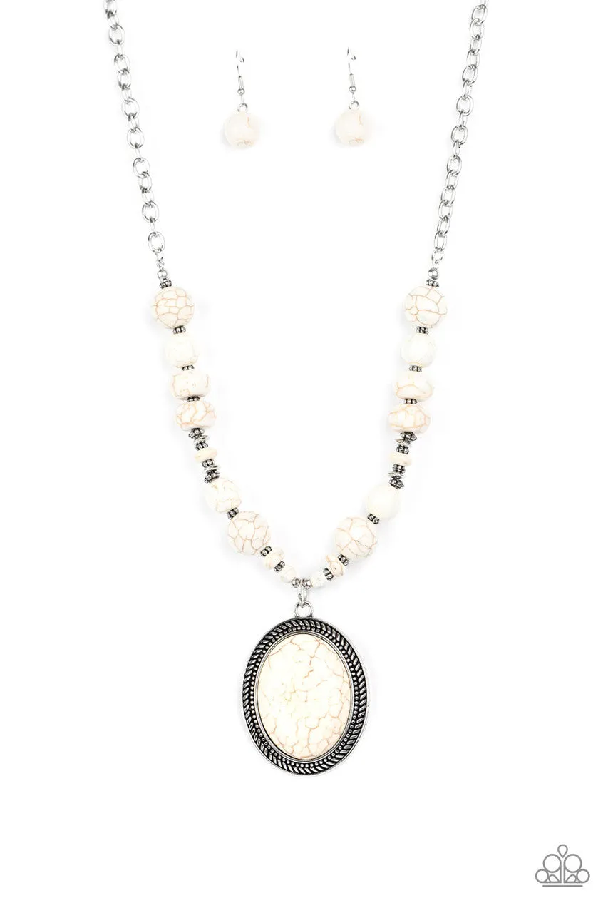 Home Sweet HOMESTEAD White Paparazzi Necklace