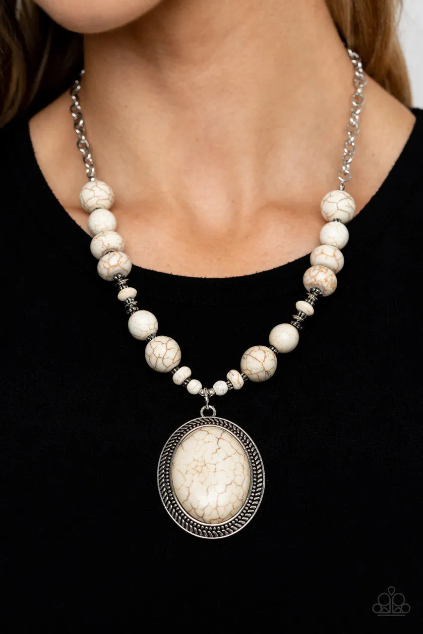 Home Sweet HOMESTEAD White Paparazzi Necklace