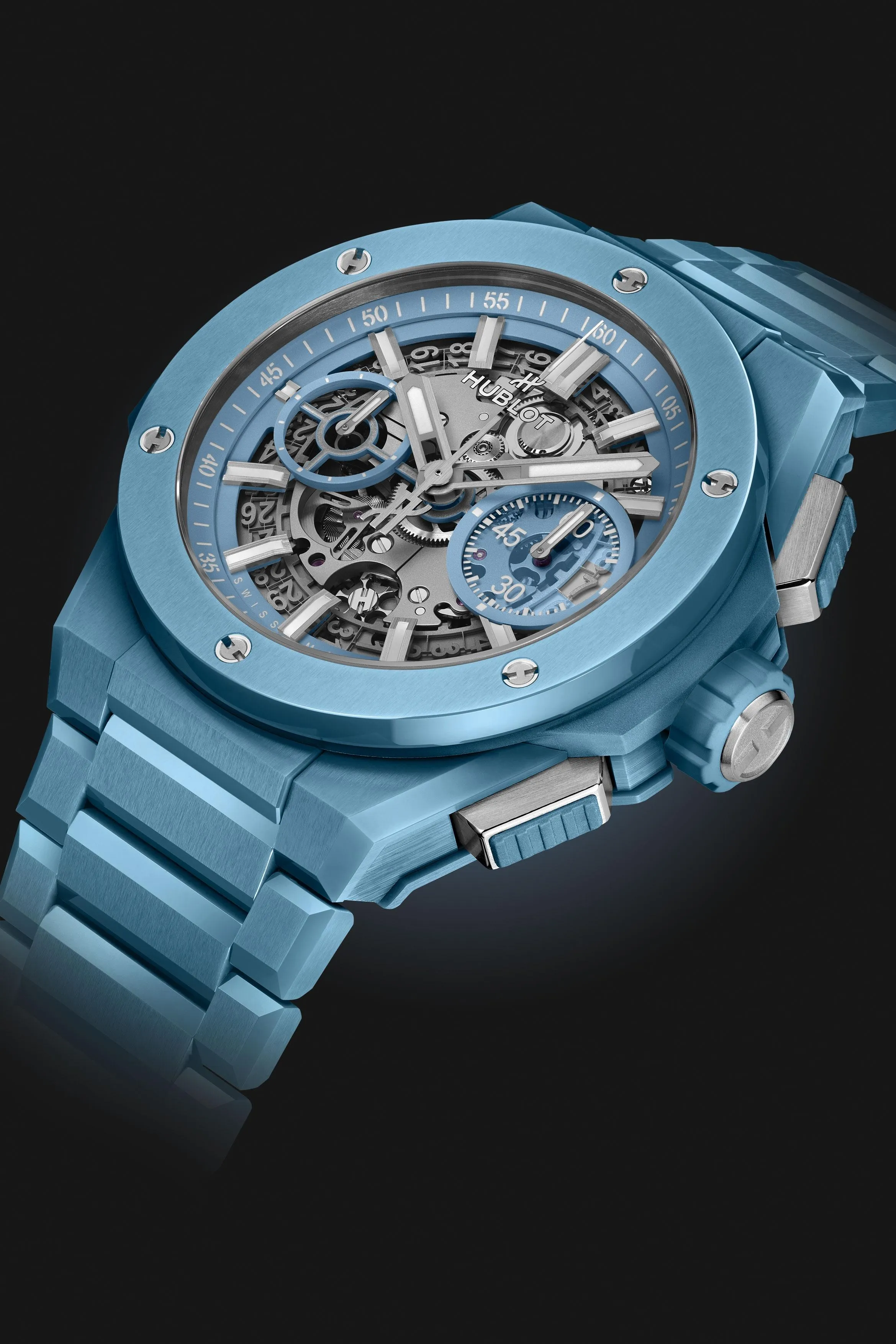Hublot Big Bang INTEGRATED SKY BLUE CERAMIC, 42mm, Ref# 451.EX.5120.EX, Unworn 2024