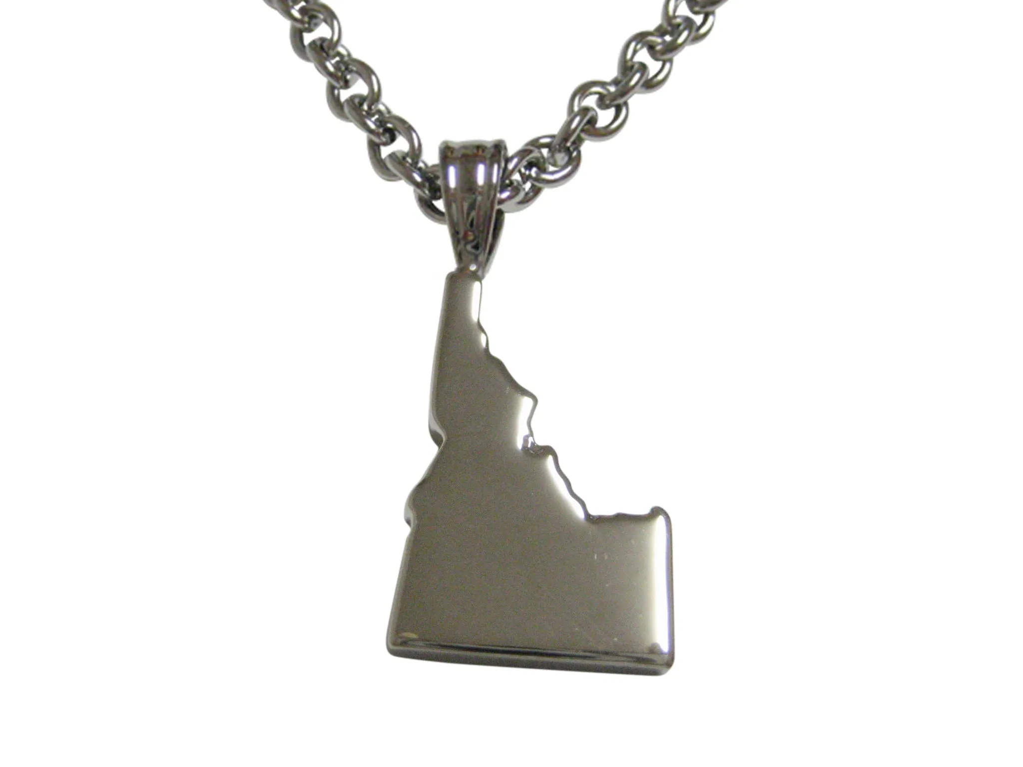 Idaho State Map Shape Pendant Necklace
