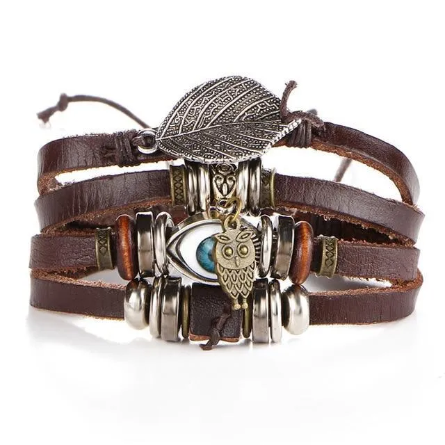 IF ME™ Vintage Multi-Layer Men's Leather Bracelet Sets