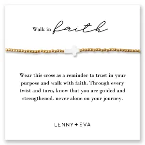 Intentions Cord Bracelet, Cross