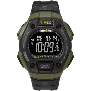 IRONMAN Classic 30 41mm Full-Size Resin Strap Watch - Green/Black