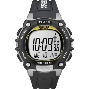 Ironman Traditional 100-Lap - Black/Silver/Yellow Watch