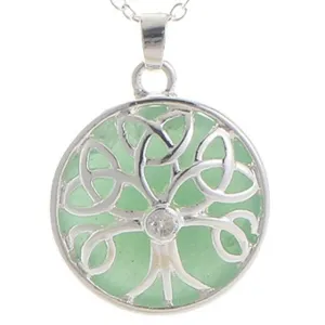Jade Stone Celtic Energy necklace