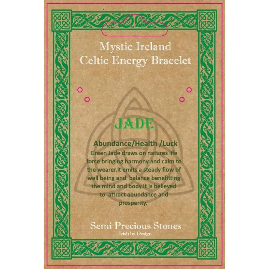 Jade Stone Celtic Energy necklace