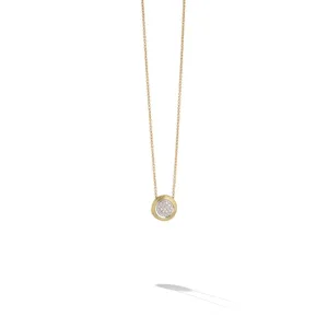 Jaipur Collection 18K Yellow and White Gold Diamond Bead Pendant