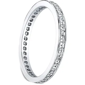 Jeff Cooper Square Baguette Diamond Wedding Band