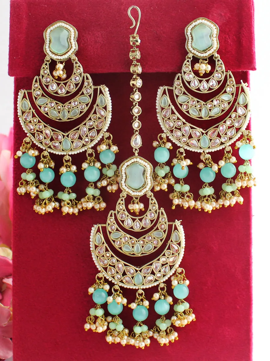 Kamya Earrings & Tikka