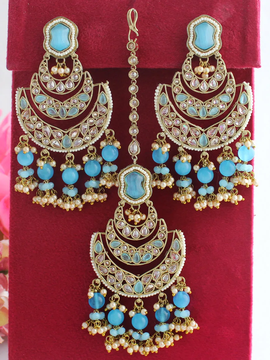 Kamya Earrings & Tikka