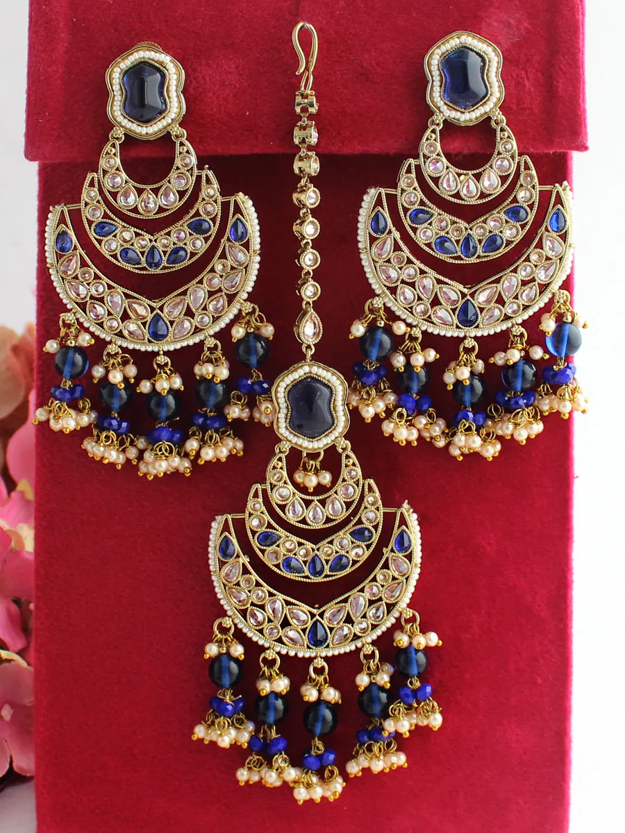 Kamya Earrings & Tikka