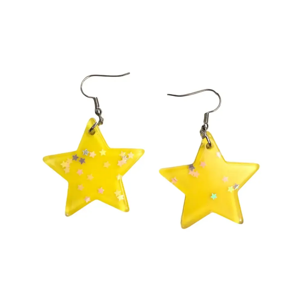 Kawaii Magic Star Earrings Handmade Acrylic Jewelry