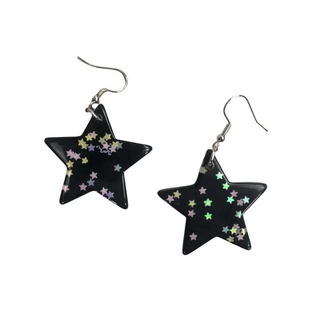 Kawaii Magic Star Earrings Handmade Acrylic Jewelry