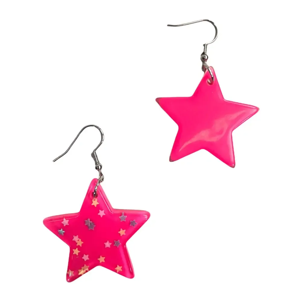 Kawaii Magic Star Earrings Handmade Acrylic Jewelry