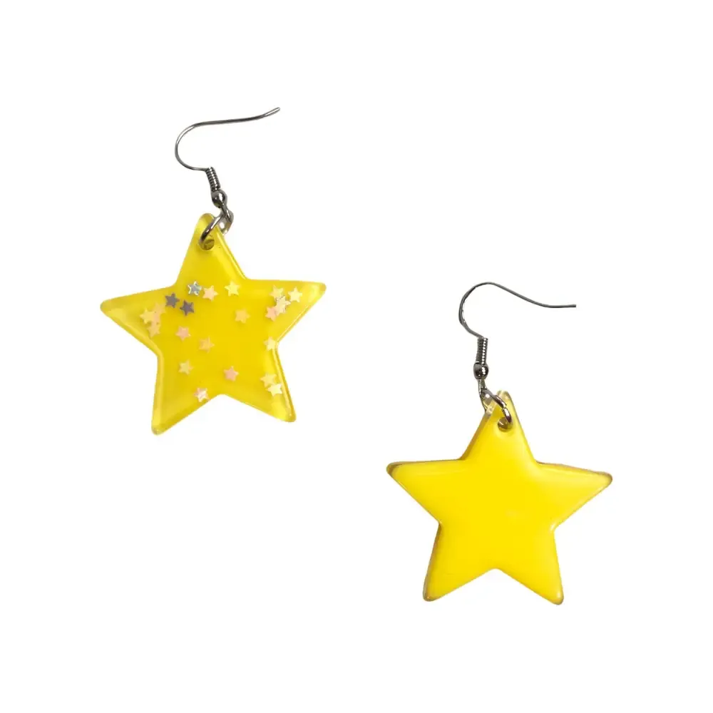 Kawaii Magic Star Earrings Handmade Acrylic Jewelry