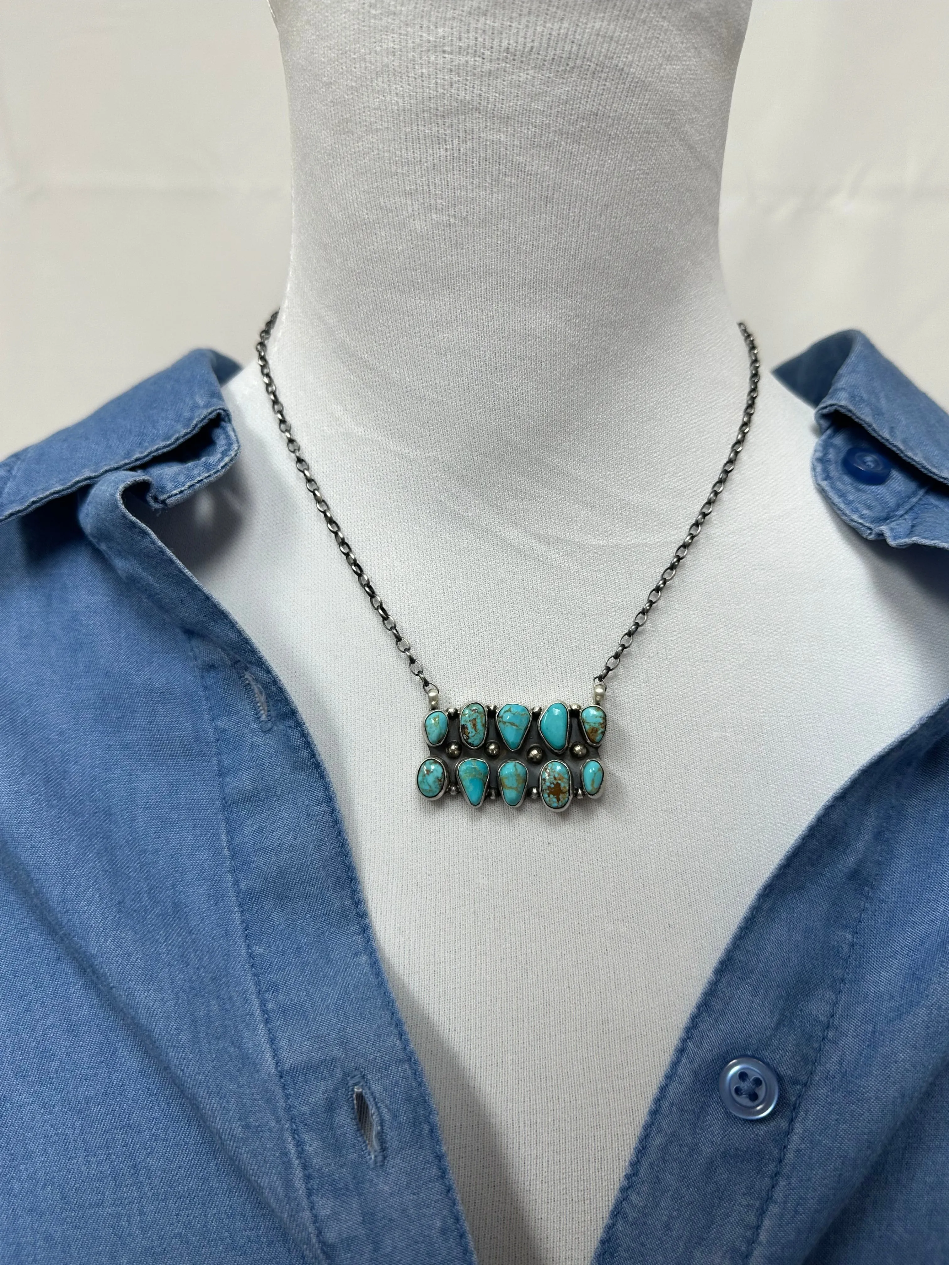 Kingman 10 Stone Necklace