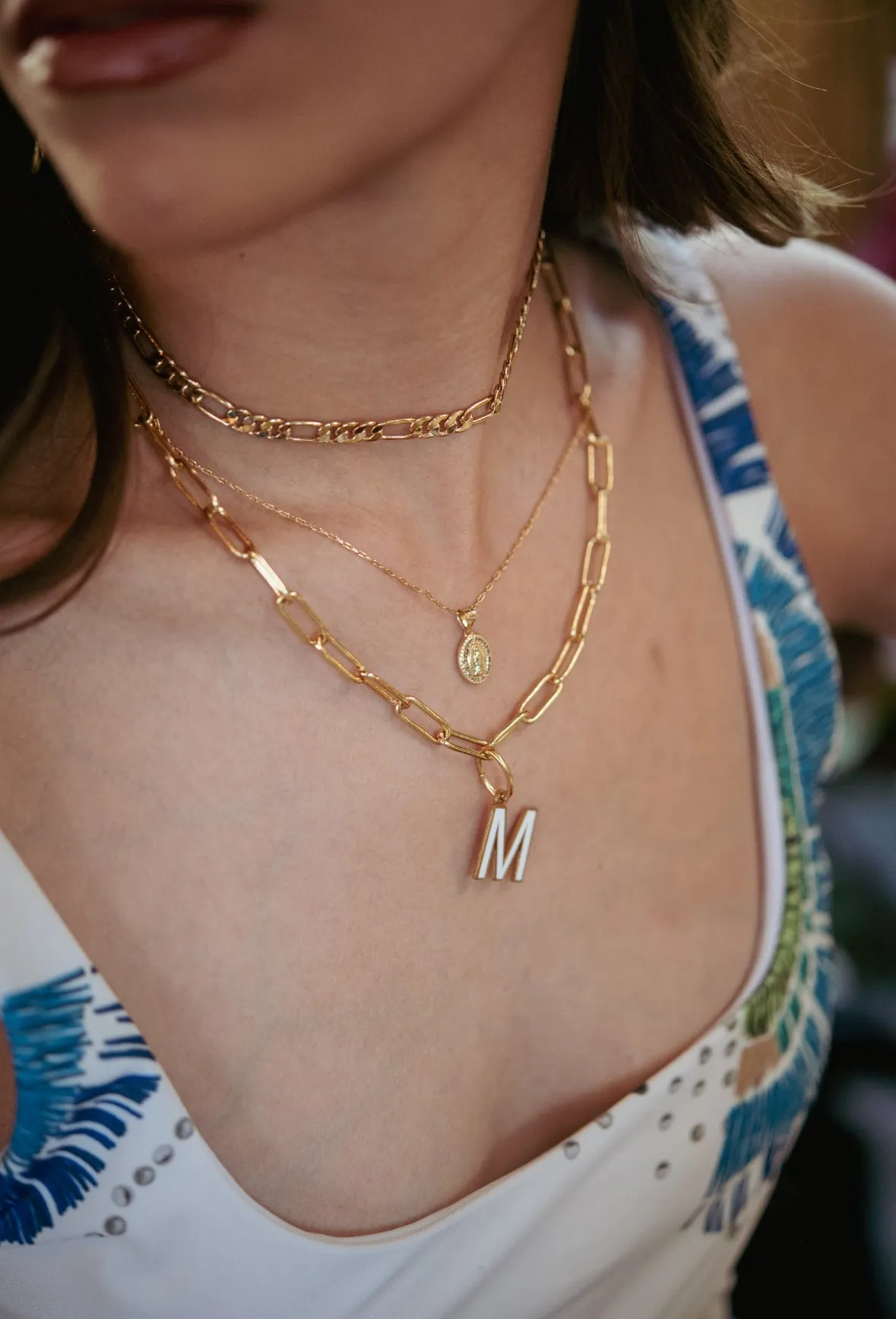 Kira Gold Figaro Chain Choker