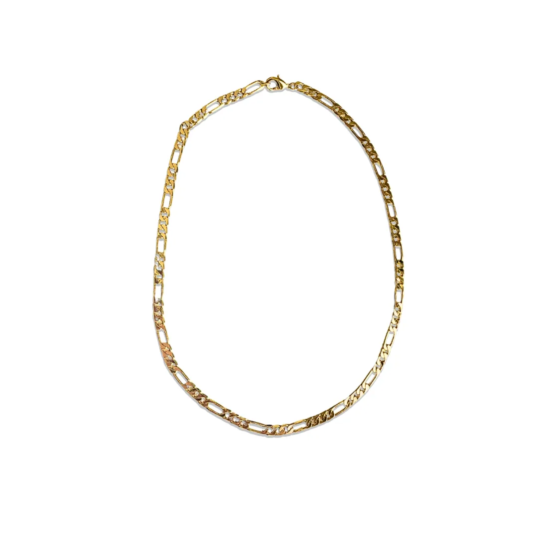 Kira Gold Figaro Chain Choker