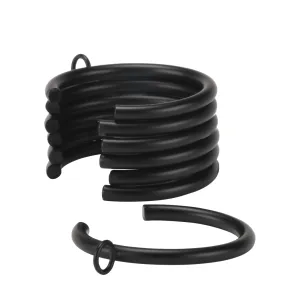 Kirsch Designer Metal Bypass Rings for Drapery Rod Pole - Various Colors / Sizes