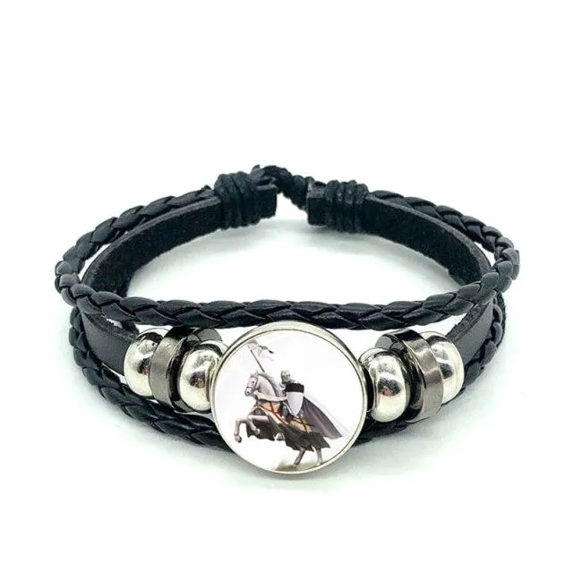 Knights Templar Bracelet - Knights On White Horseback