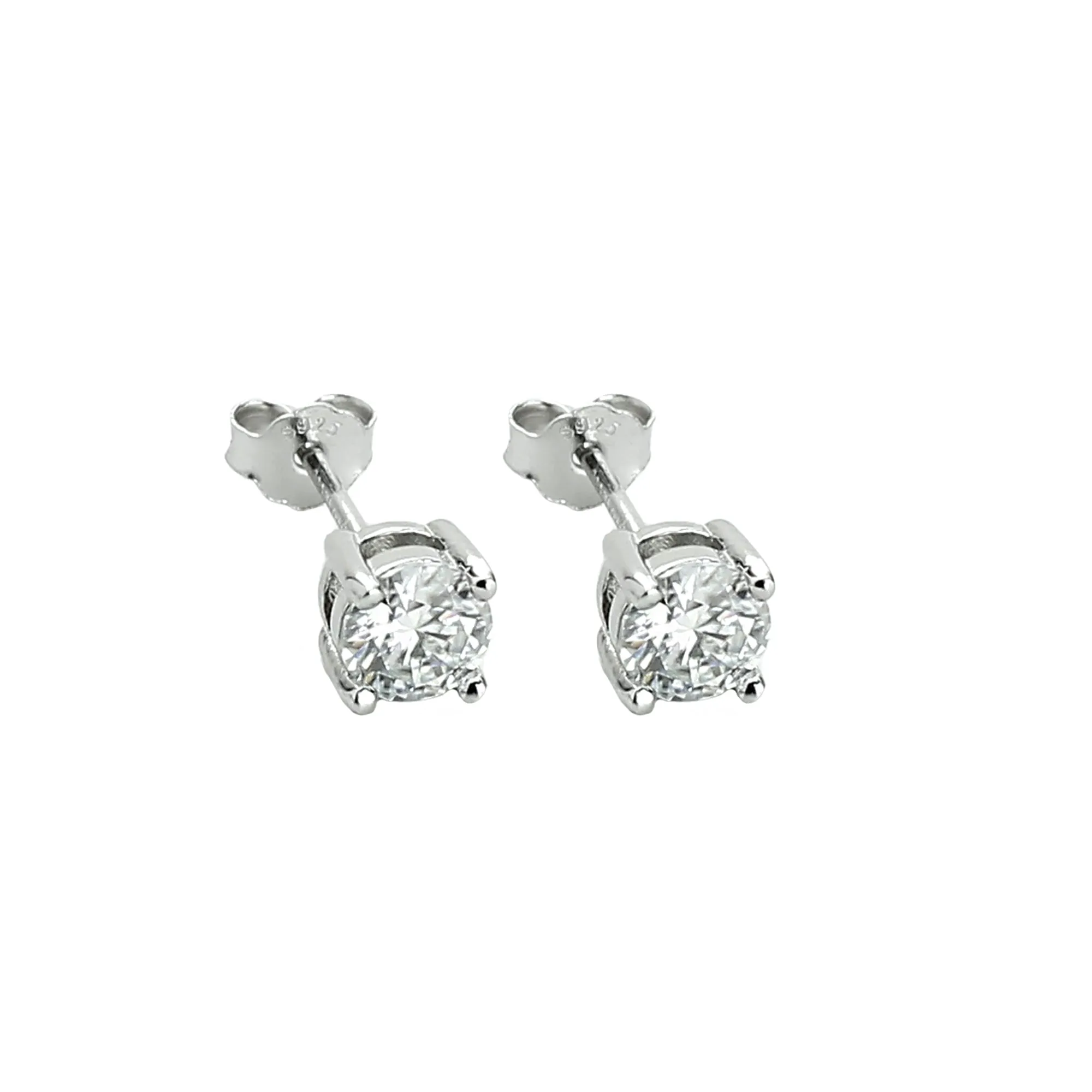 LARGE SOLITAIRE EARRING